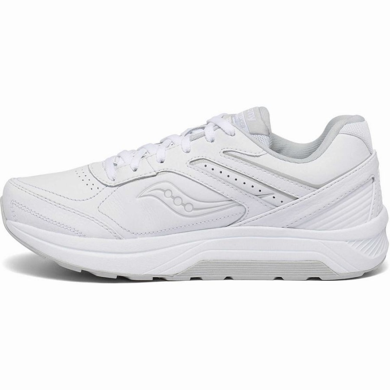 Women's Saucony Echelon Walker 3 Walking Shoes White | SG S47365-T89