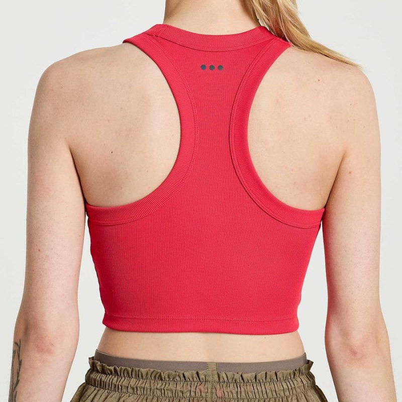 Women's Saucony Elevate Crop Tops Rose | SG S23170-D26