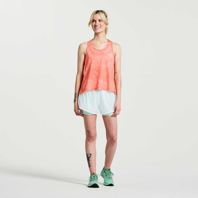 Women's Saucony Elevate Tank Top Orange | SG S96318-G82