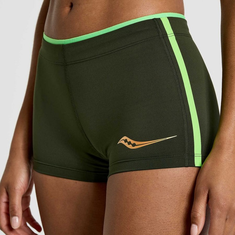 Women's Saucony Elite Boy Shorts Umbra | SG S08297-K34