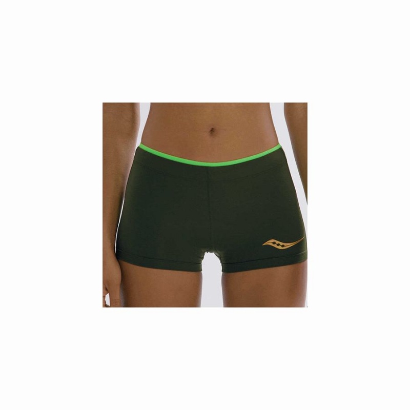 Women's Saucony Elite Boy Shorts Umbra | SG S08297-K34