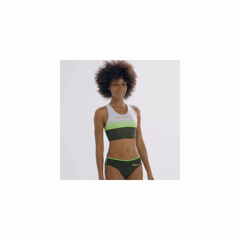 Women's Saucony Elite Bra Top Bras Umbra | SG S16540-E65