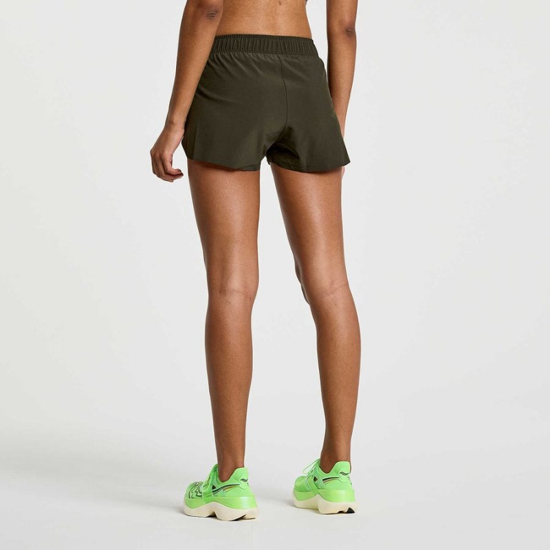 Women's Saucony Elite Split Shorts Umbra | SG S02789-L12