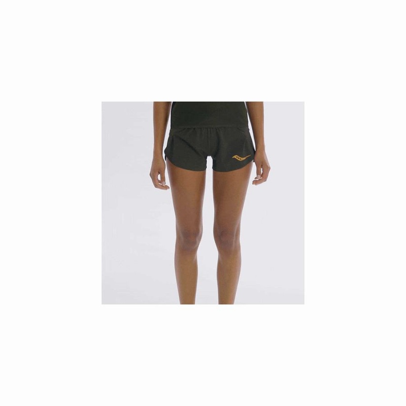 Women's Saucony Elite Split Shorts Umbra | SG S02789-L12