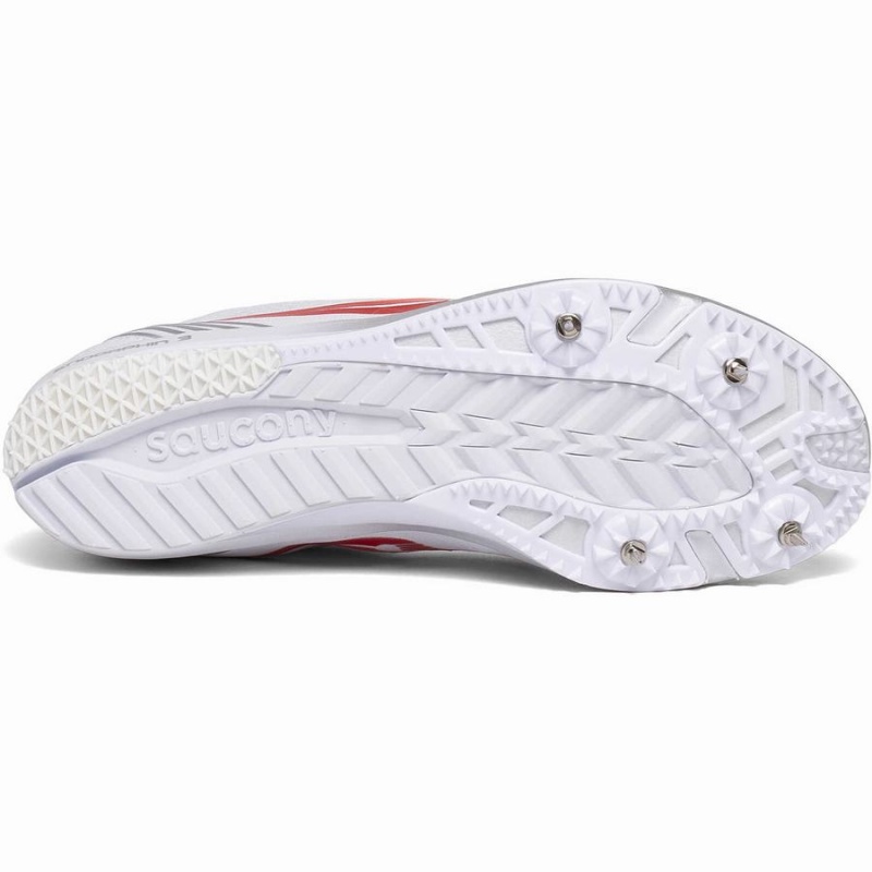 Women's Saucony Endorphin 3 Spike Track Spikes White / Red | SG S21863-L39