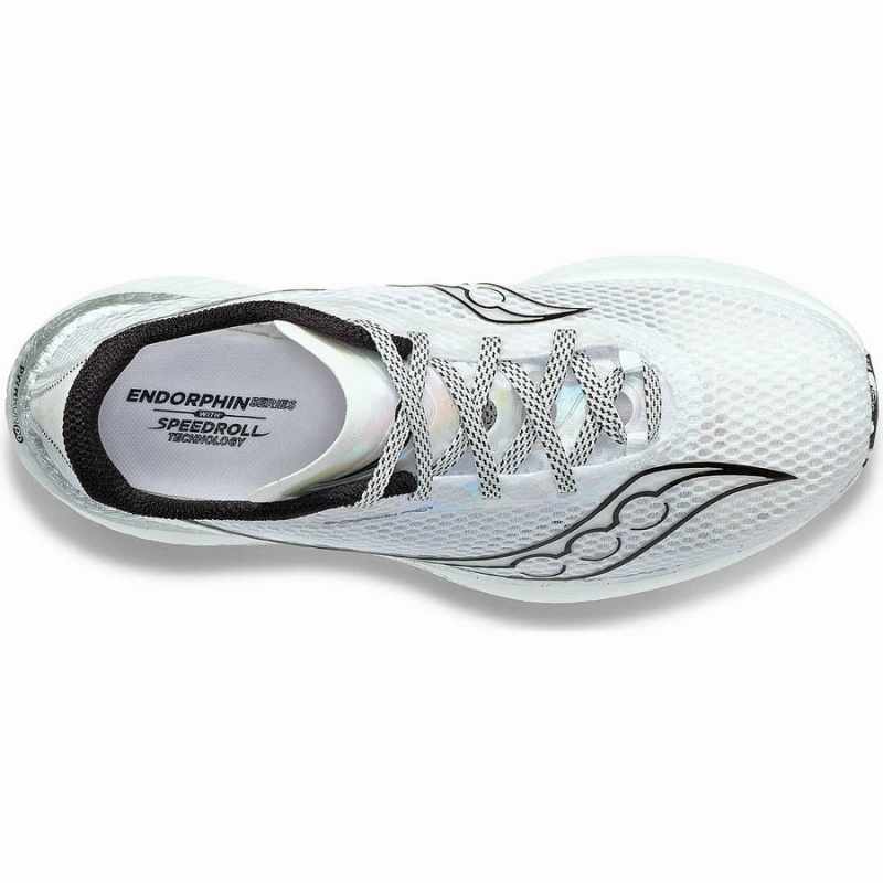 Women's Saucony Endorphin Pro 3 Running Shoes White / Black | SG S21685-Y20