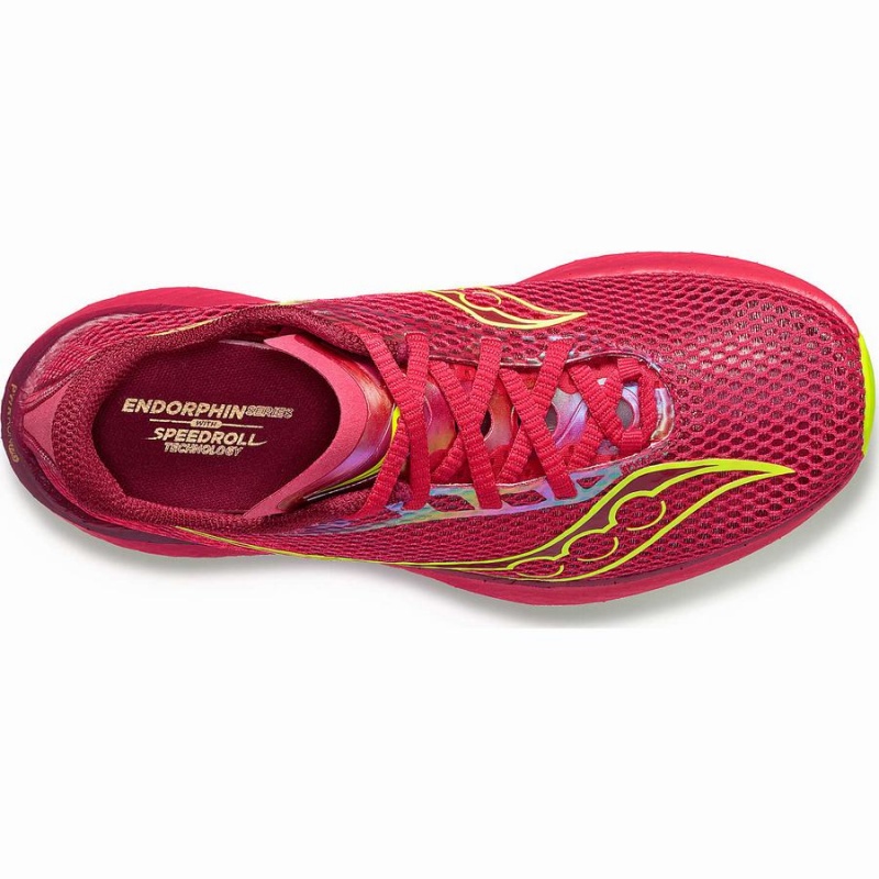 Women's Saucony Endorphin Pro 3 Running Shoes Red / Rose | SG S04132-U03