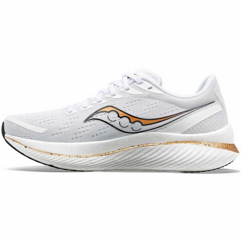 Women's Saucony Endorphin Speed 3 Running Shoes White / Gold | SG S96458-W80