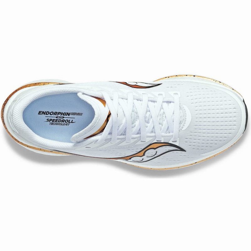 Women's Saucony Endorphin Speed 3 Running Shoes White / Gold | SG S96458-W80