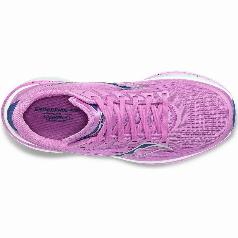 Women's Saucony Endorphin Speed 3 Running Shoes Purple / Indigo | SG S90486-B10