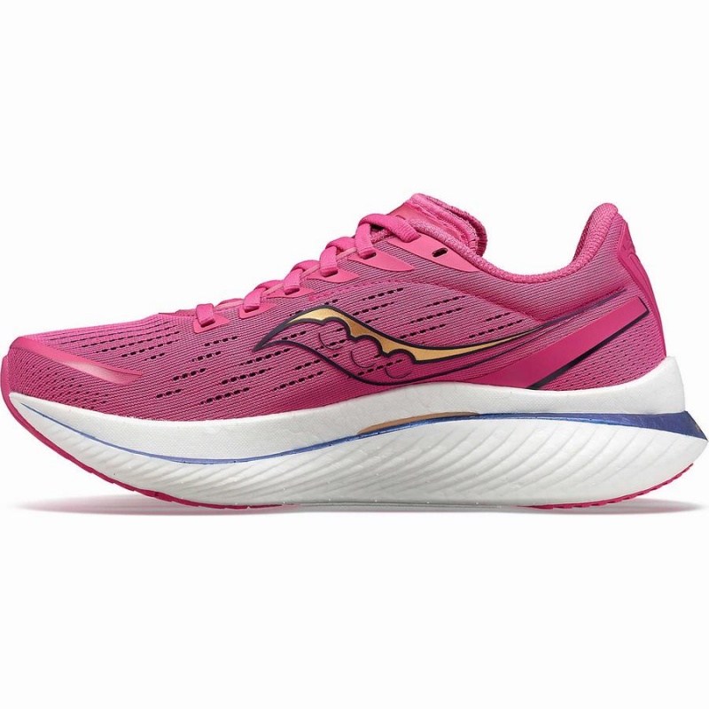 Women's Saucony Endorphin Speed 3 Running Shoes Pink / Navy | SG S97834-M43