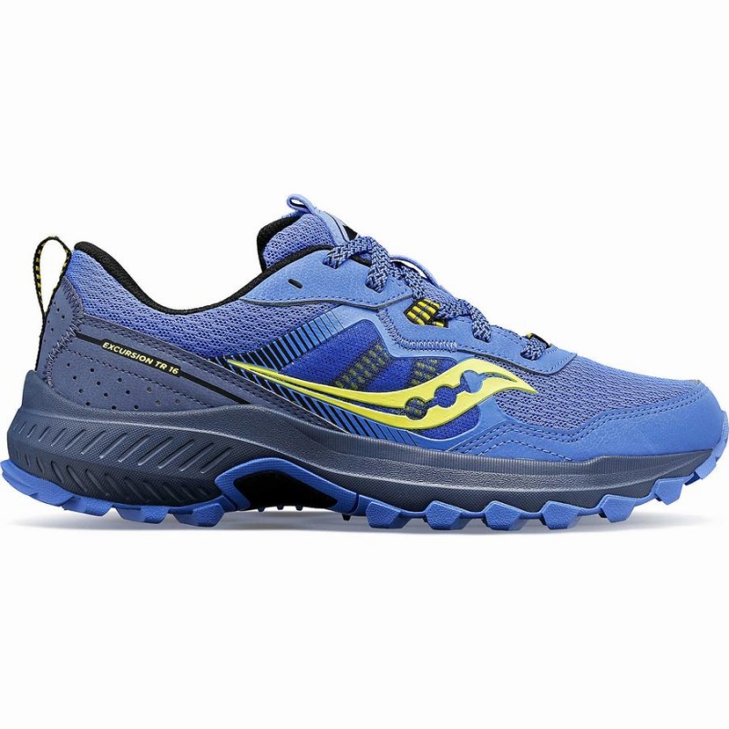 Women\'s Saucony Excursion TR16 Trail Running Shoes Blue / Navy | SG S64879-P14