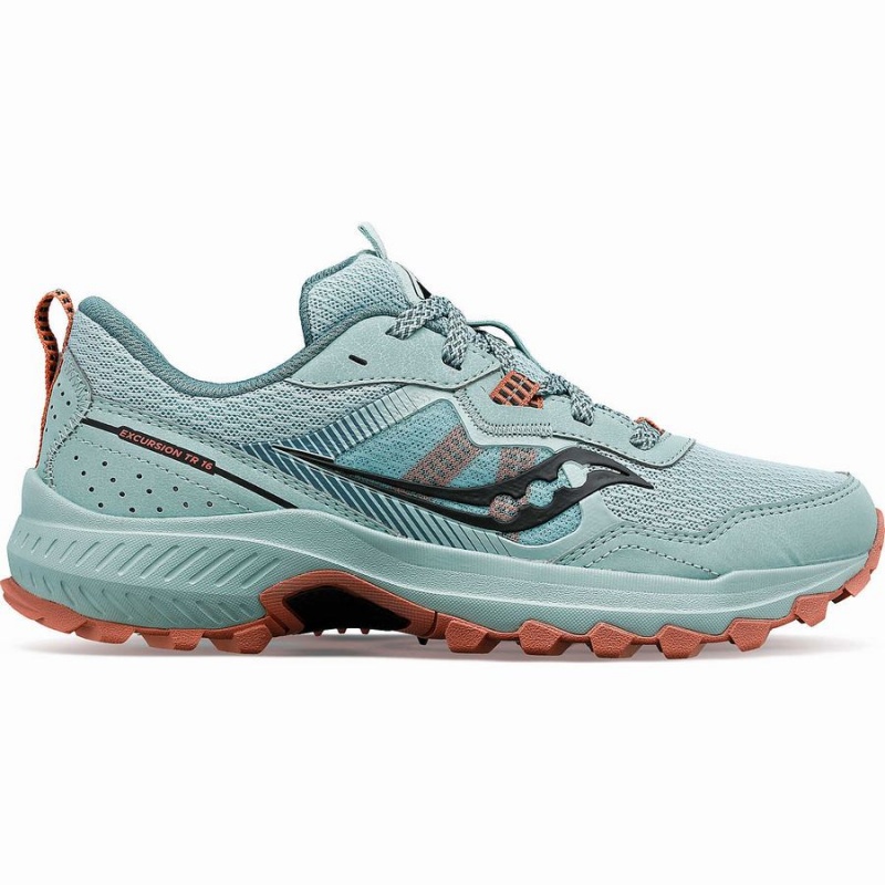 Women\'s Saucony Excursion TR16 Trail Running Shoes Turquoise | SG S46953-C90