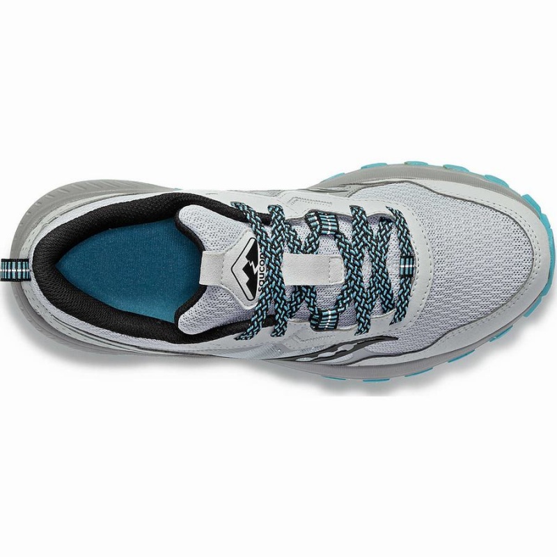 Women's Saucony Excursion TR16 Trail Running Shoes Grey / Blue | SG S64190-B02