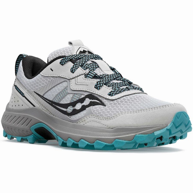 Women's Saucony Excursion TR16 Trail Running Shoes Grey / Blue | SG S64190-B02