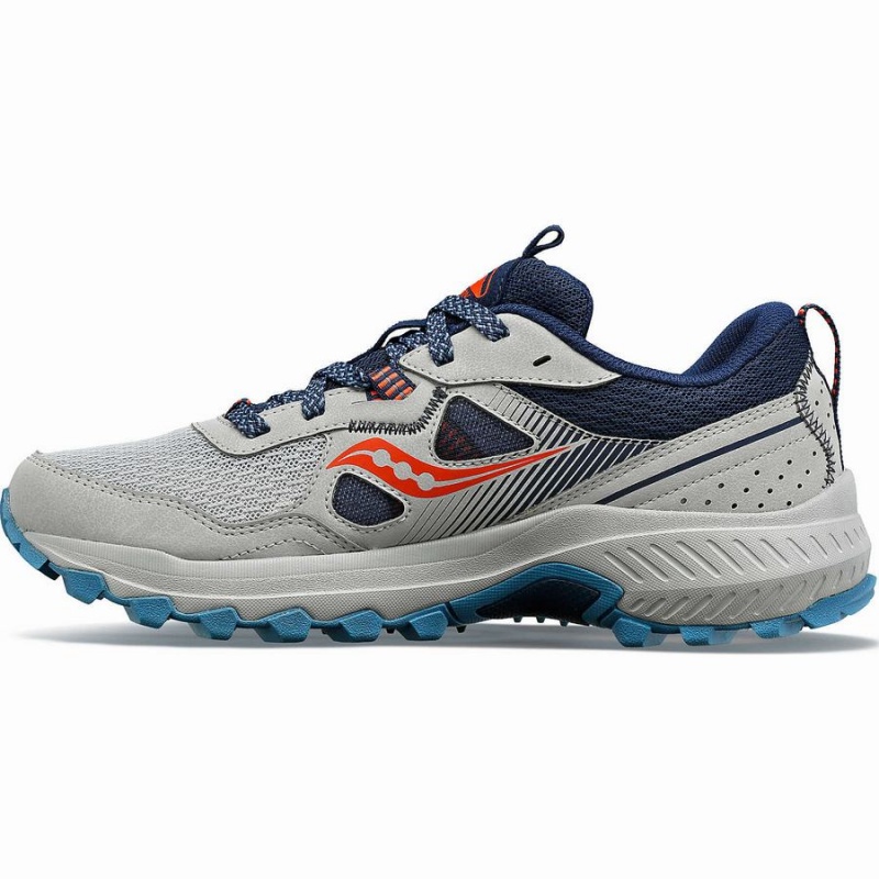 Women's Saucony Excursion TR16 Trail Running Shoes Grey / Navy | SG S69785-N49