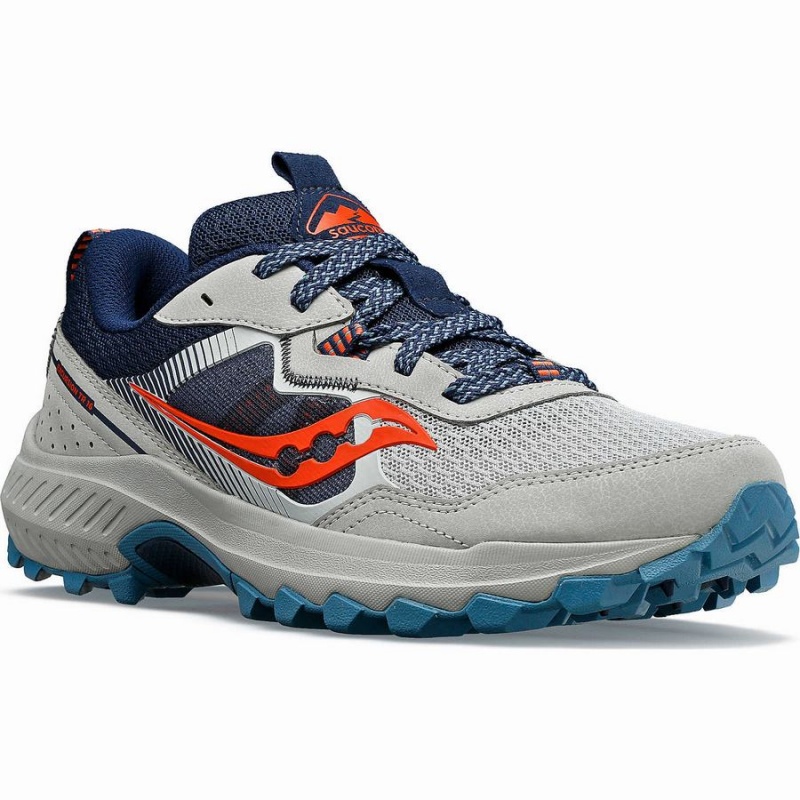 Women's Saucony Excursion TR16 Trail Running Shoes Grey / Navy | SG S69785-N49