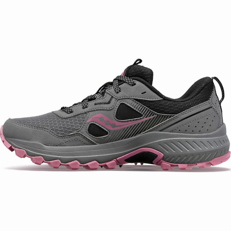 Women's Saucony Excursion TR16 Trail Running Shoes Grey / Rose | SG S93816-M07