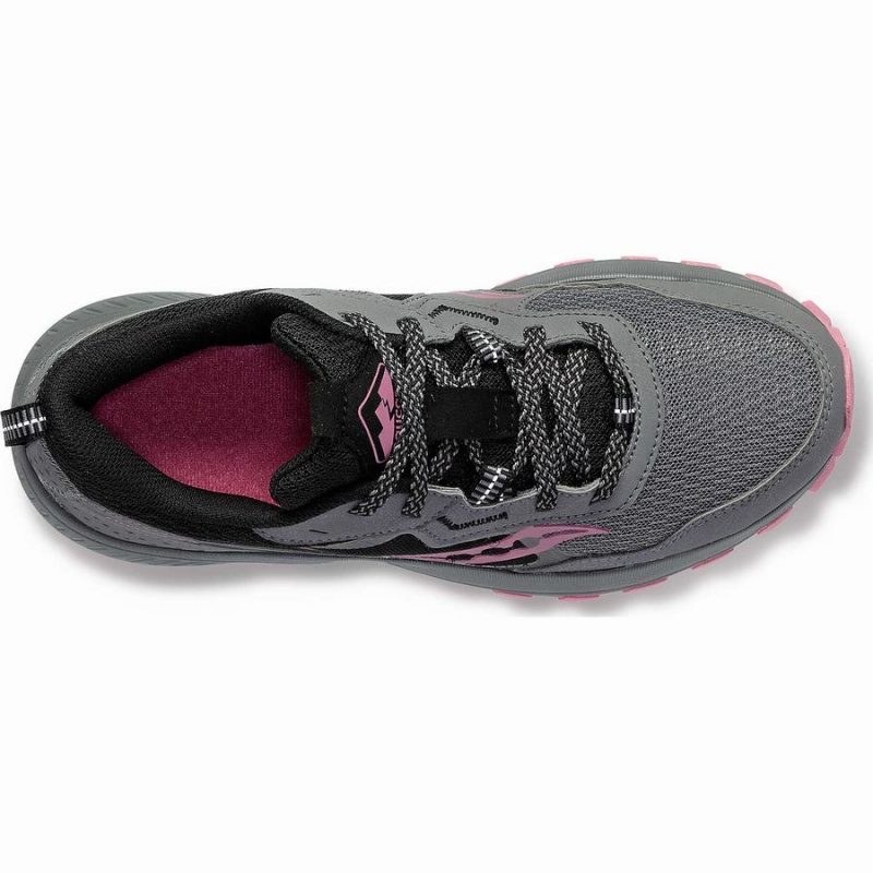 Women's Saucony Excursion TR16 Trail Running Shoes Grey / Rose | SG S93816-M07