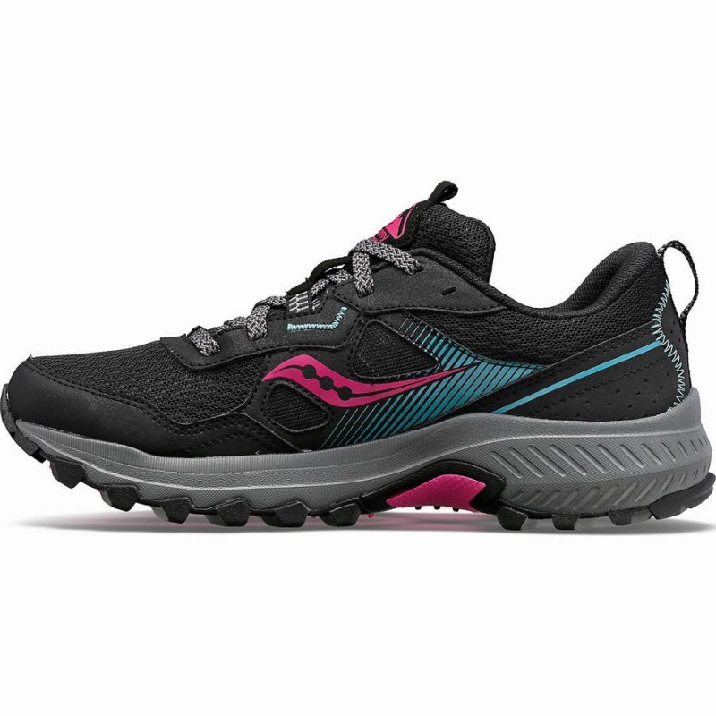 Women's Saucony Excursion TR16 Trail Running Shoes Black / Fuchsia | SG S58376-A81