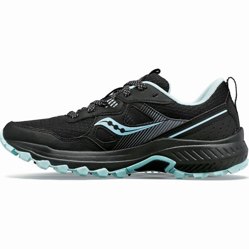 Women's Saucony Excursion TR16 Trail Running Shoes Black / Blue | SG S89752-S27