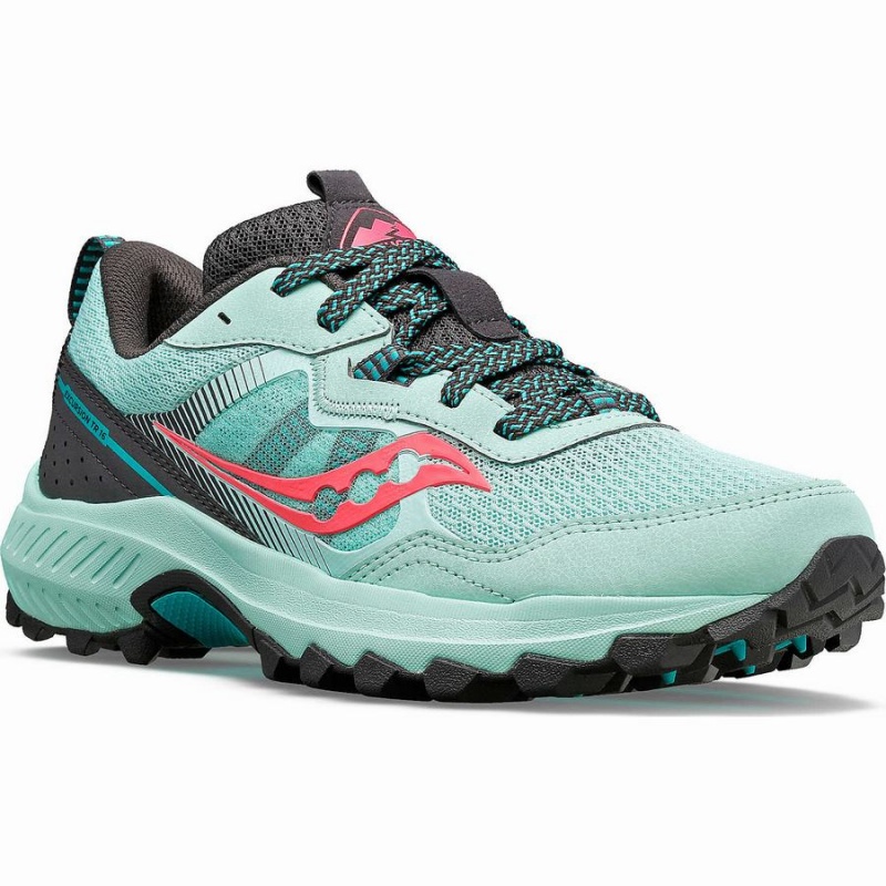 Women's Saucony Excursion TR16 Trail Running Shoes Turquoise / Pink | SG S91276-D50