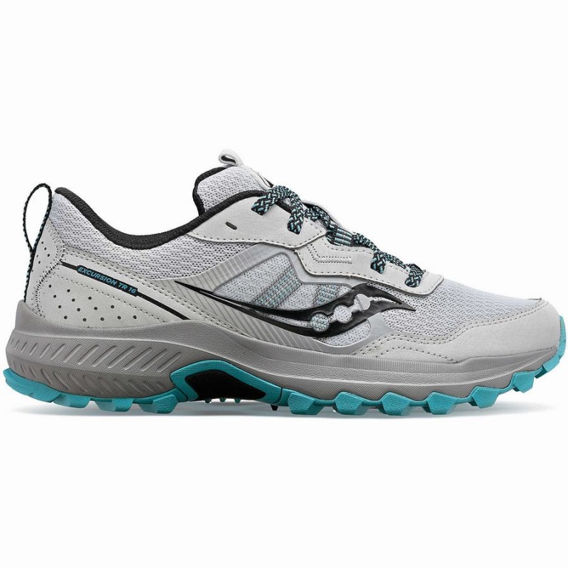 Women\'s Saucony Excursion TR16 Wide Trail Running Shoes Grey / Blue | SG S58342-R40