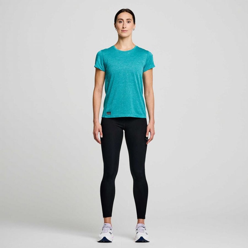 Women's Saucony Fortify 7/8 Tight Black | SG S34627-L32