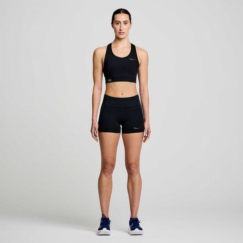 Women's Saucony Fortify Bras Black | SG S56281-G57