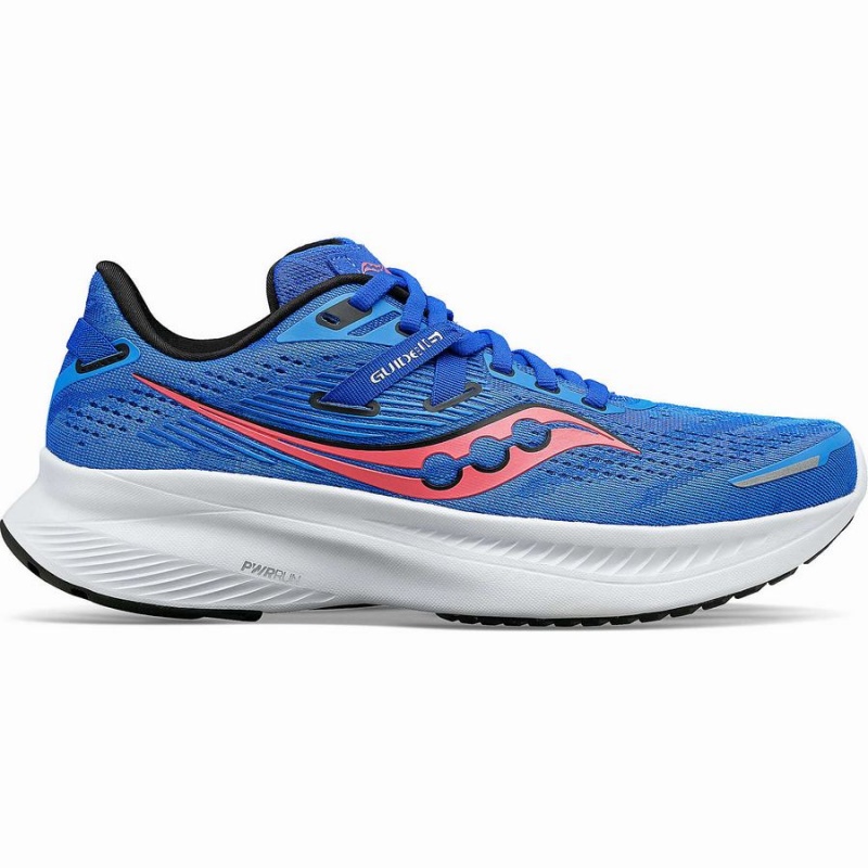 Women\'s Saucony Guide 16 Running Shoes Blue / Black | SG S82795-U21