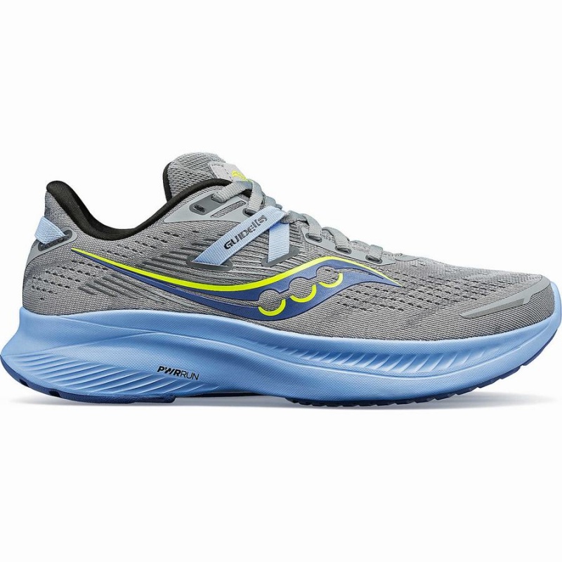 Women\'s Saucony Guide 16 Running Shoes Grey / Blue | SG S94057-T07