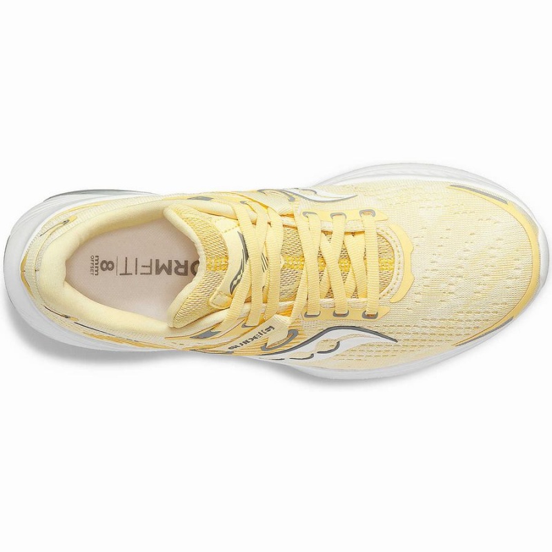 Women's Saucony Guide 16 Running Shoes Yellow / White | SG S09381-E79