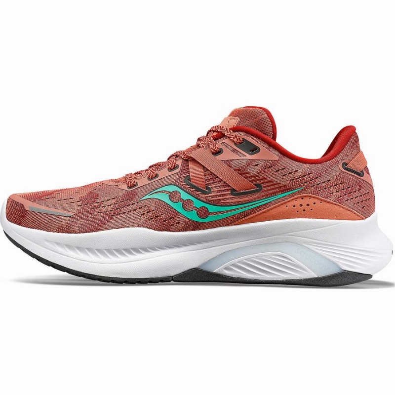 Women's Saucony Guide 16 Wide Running Shoes Orange / Turquoise | SG S24516-A18