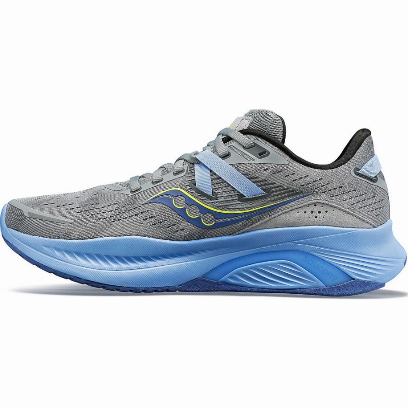 Women's Saucony Guide 16 Wide Running Shoes Grey / Blue | SG S79632-S30