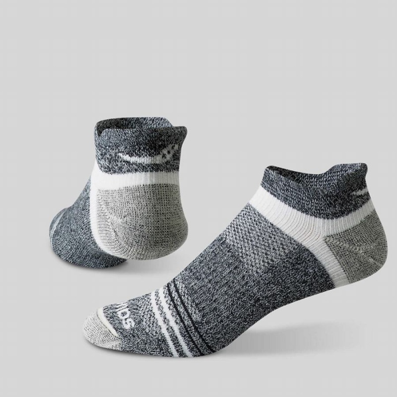 Women's Saucony Inferno Merino Wool Blend No Show 3-Pack Socks Grey | SG S19567-U69