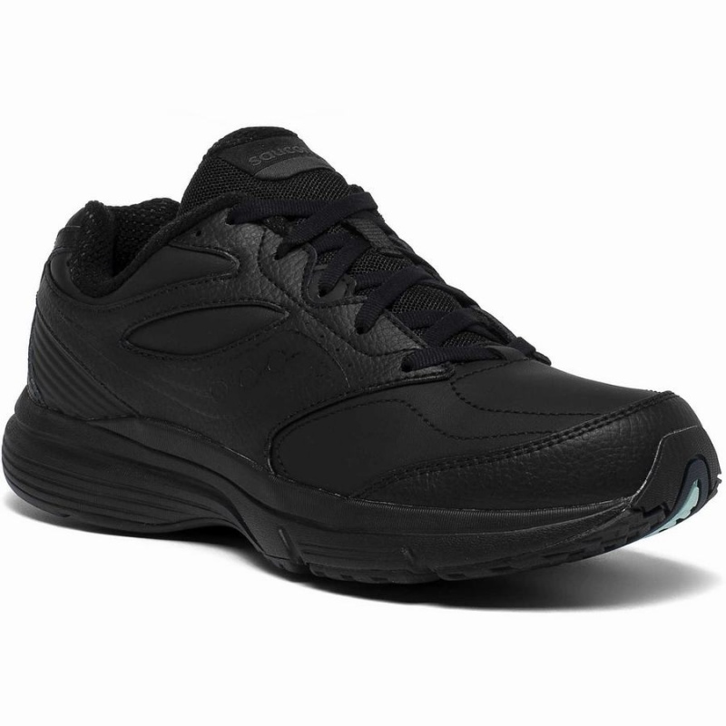 Women's Saucony Integrity Walker 3 Extra Wide Walking Shoes Black | SG S36298-T72