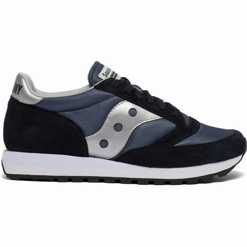 Women\'s Saucony Jazz 81 Sneakers Navy / Silver | SG S31256-H25