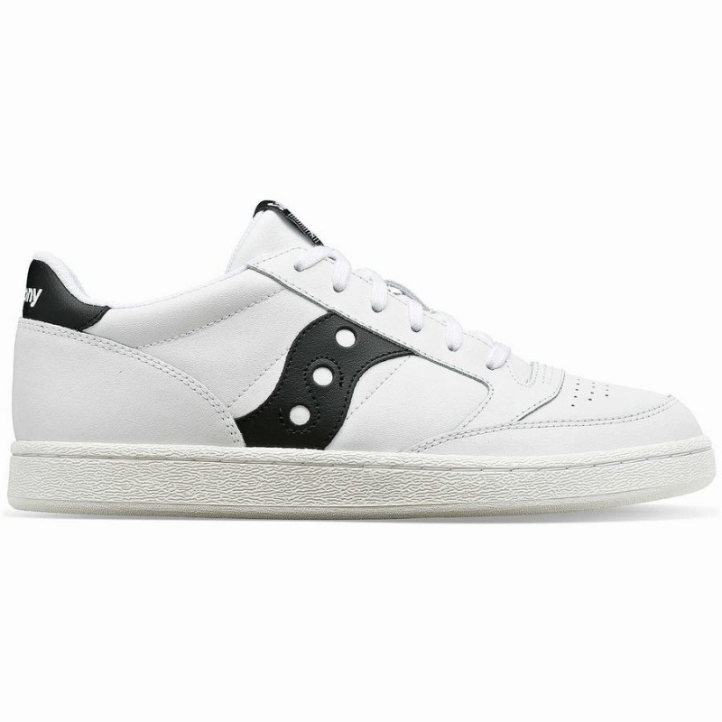 Women\'s Saucony Jazz Court PU Sneakers White / Black | SG S09324-Q36