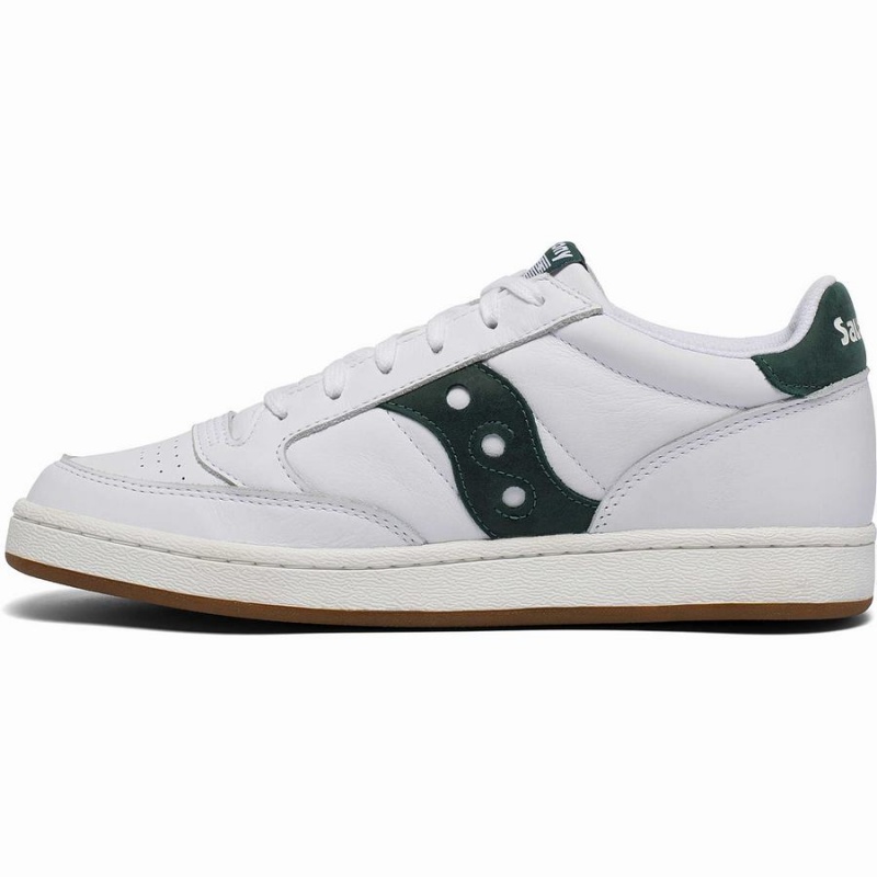 Women's Saucony Jazz Court Sneakers White / Green | SG S20641-W98