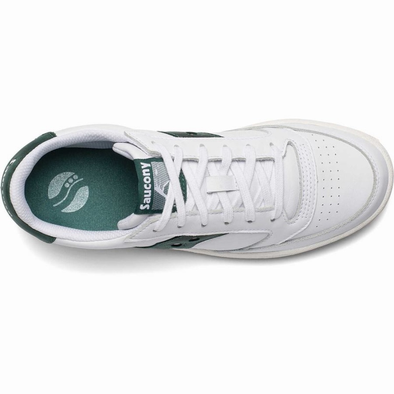 Women's Saucony Jazz Court Sneakers White / Green | SG S20641-W98