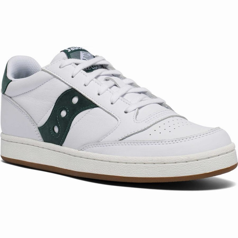 Women's Saucony Jazz Court Sneakers White / Green | SG S20641-W98