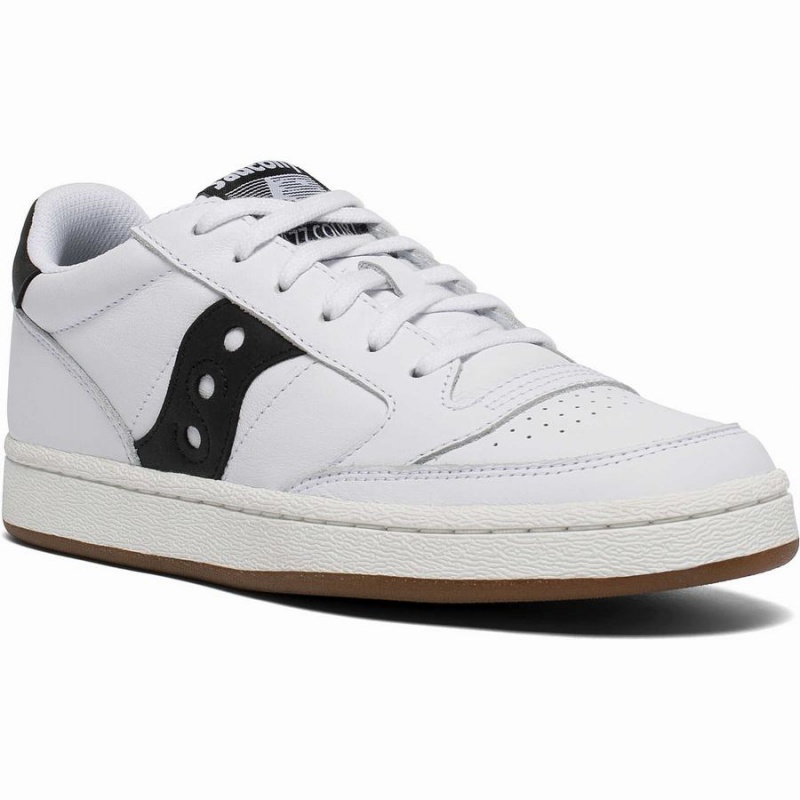 Women's Saucony Jazz Court Sneakers White / Black | SG S06452-E85