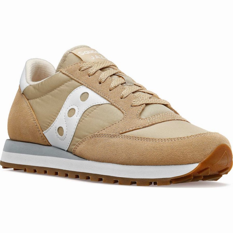 Women's Saucony Jazz Original Sneakers Beige / White | SG S80273-U59