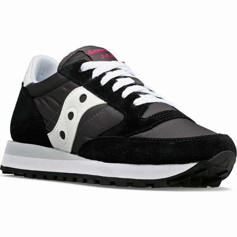 Women's Saucony Jazz Original Sneakers Black / White | SG S71562-C14