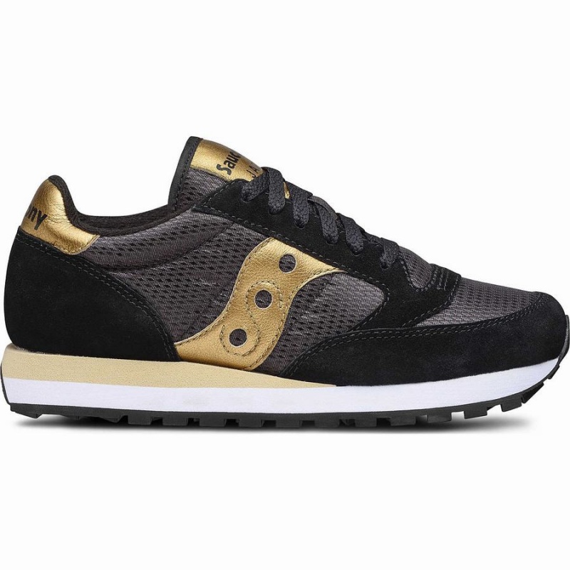 Women\'s Saucony Jazz Original Sneakers Black / Gold | SG S23197-V15