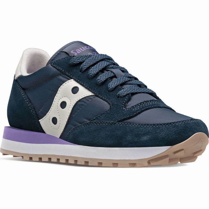 Women's Saucony Jazz Original Sneakers Navy / Purple | SG S54983-B02