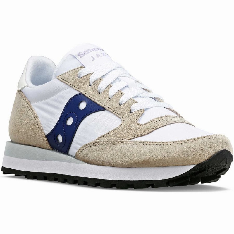 Women's Saucony Jazz Original Sneakers White / Navy | SG S09823-U90