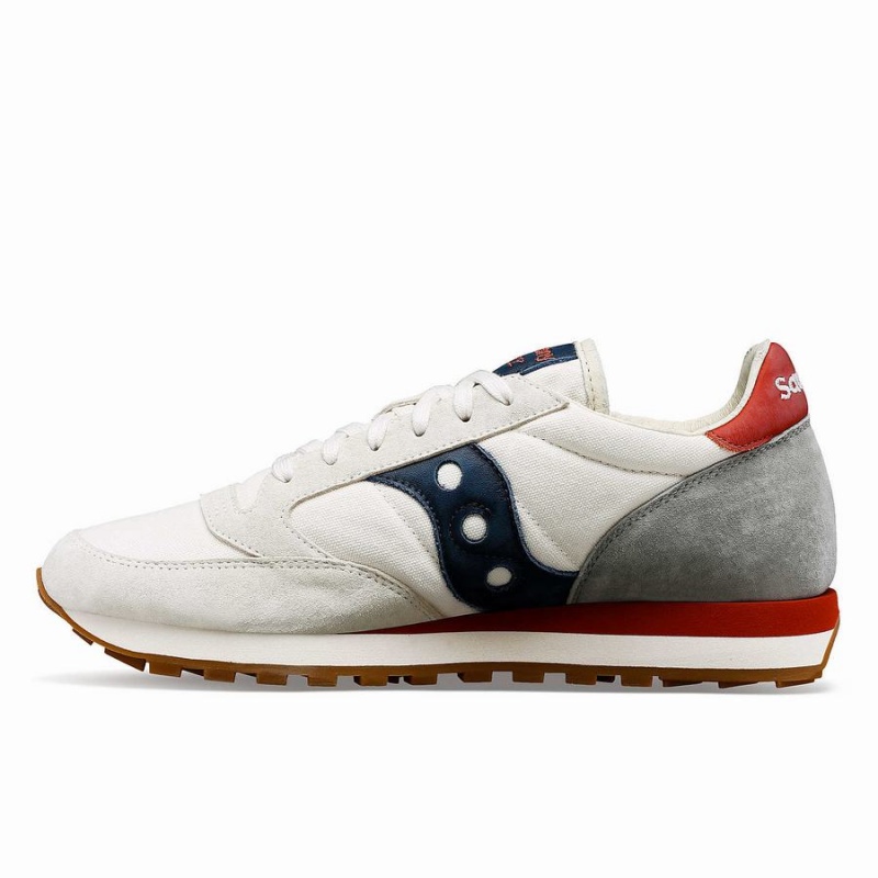 Women's Saucony Jazz Original Stonewash Sneakers White / Navy | SG S90453-E54