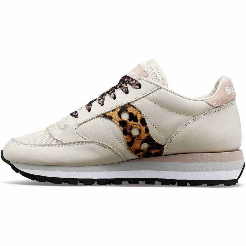 Women's Saucony Jazz Triple Sneakers Beige / Leopard | SG S32570-Y20