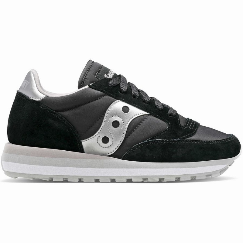 Women\'s Saucony Jazz Triple Sneakers Black / Silver | SG S07352-R65